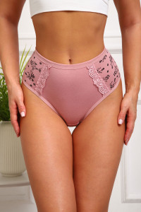 Трусы женские №64883 кулирка с лайкрой (р-ры: 48-52) кофе
