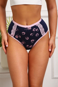 Трусы женские №64882 кулирка с лайкрой (р-ры: 48-52) синий