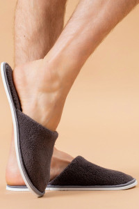 Тапки мужские "МВТ" велсофт (р-ры: 42-47) мышиный