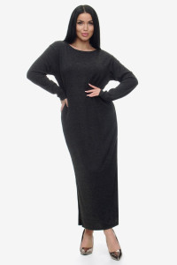 Платье женское "Шато" ангора-софт (р-ры: 50-64) черный