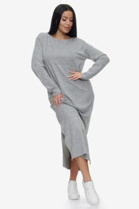 Платье женское "Шато" ангора-софт (р-ры: 50-64) серый