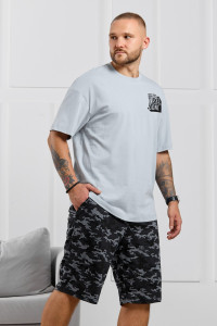 Костюм двойка мужской "Экипаж-4" кулирка (р-ры: 48-58) светло-серый