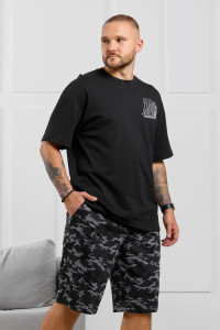 Костюм двойка мужской "Экипаж-4" кулирка (р-ры: 48-58) черный