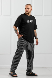 Костюм двойка мужской "Реванш-1" кулирка (р-ры: 48-58) черный