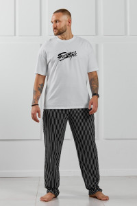 Костюм двойка мужской "Реванш-1" кулирка (р-ры: 48-58) белый