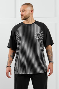 Футболка мужская "Реванш-3" кулирка (р-ры: 48-58) полоса