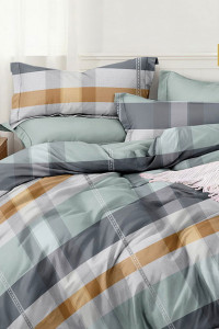 Постельное белье зима-лето поплин стеганый с окантовкой ЗЛПО29-1464