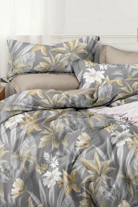 Постельное белье зима-лето поплин стеганый с окантовкой ЗЛПО29-1465