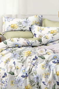 Постельное белье зима-лето поплин стеганый с окантовкой ЗЛПО29-1472