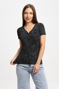 Футболка женская Ф004 кашкорсе (р-ры: 42-52) темно-серый