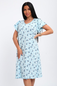 Сорочка женская 01064 кулирка (р-ры: 50-64) синий