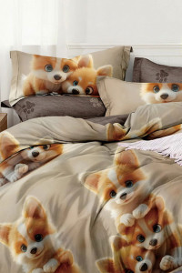 Постельное белье зима-лето поплин стеганый с окантовкой ЗЛПО27-1437