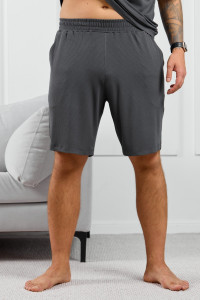 Шорты мужские "Алессандро-4" фактурный трикотаж (р-ры: 48-58) графитовый