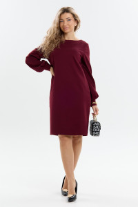 Платье женское П-045 милано (р-ры: 46-56) рубиновый