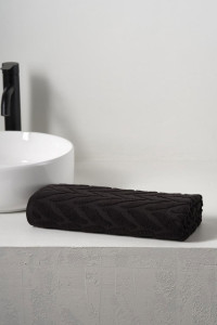 Полотенце махровое "Braid" графит