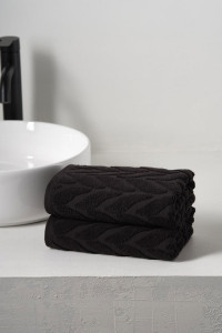 Набор махровых полотенец "Braid" графит 2 шт.