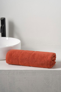 Полотенце махровое "Patterns" терракотовый