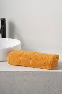 Полотенце махровое "Patterns" желто-оранжевый