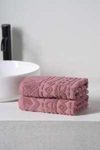 Набор махровых полотенец "Ornaments" пыльная роза 2 шт.