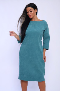 Платье женское №82033 микровельвет (последний размер) мята 48,50,56