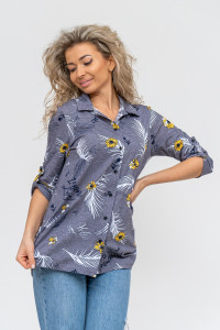 Туника женская №36724 кулирка (последний размер) серый 48