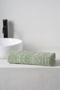 Полотенце махровое "Ornaments" оливковый