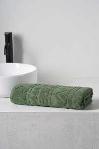 Полотенце махровое "Ornaments" зеленый
