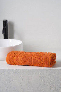 Полотенце махровое "Ornaments" оранжевый