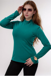 Водолазка женская №14439/2 кашкорсе (последний размер) зеленый 42