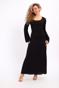 Платье женское №5744 лапша (р-ры: 44-54) черный