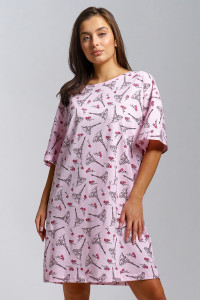 Сорочка женская "Малина" кулирка (р-ры: 48-58) париж