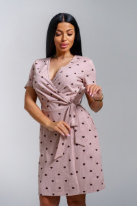 Халат женский "Рози" кулирка (р-ры: 44-54) шоколад