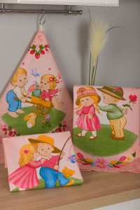 Набор кухонный из 3-х полотенец вафельное полотно "Весеннее настроение"