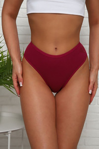 Трусы женские №64914 лапша (р-ры: 50-54) бордо