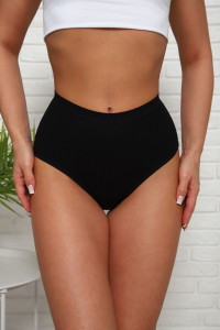 Трусы женские №64913 лапша (р-ры: 48-58) черный