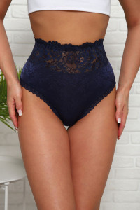 Трусы женские №64909 хлопок стрейч (р-ры: 50-54) синий