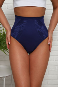 Трусы женские №64907 хлопок стрейч (р-ры: 60-64) синий