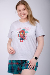 Пижама женская "Маруся" (шорты) кулирка (р-ры: 44-54)