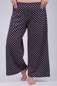 Брюки женские БЖ-26 кулирка (р-ры: 50-60) орнамент