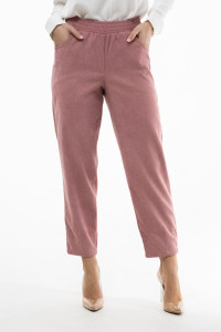 Брюки женские 1440/18 вельвет (р-ры: 44-56) розовый-2