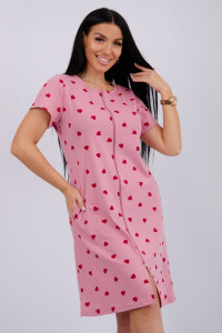 Халат женский "Красотка 10" кулирка (р-ры: 42-52) валентинка