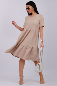 Платье женское "Эскада 6" жатка (р-ры: 46-60) бежевый