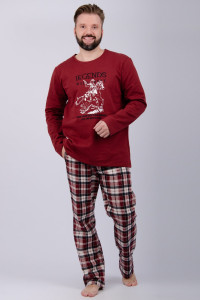 Пижама мужская "Аллюр" футер 2-х нитка с начёсом (р-ры: 48-58)