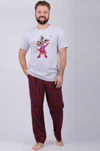 Пижама мужская "Приколось 3" кулирка (р-ры: 48-58)