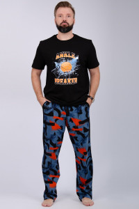 Пижама мужская "Баскетбол" кулирка (р-ры: 48-58)