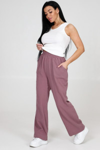 Брюки женские №24785 муслин (последний размер) коричневый 48