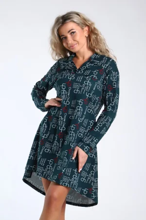 Туника женская №89384 кулирка (последний размер) хаки 48,52,54