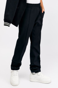 Брюки школьные SP78 трикотаж стрейч (последний размер) темно-синий 152-38