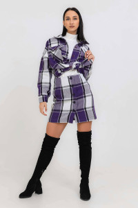 Юбка женская №3201 твид (последний размер) фиолетовый 42