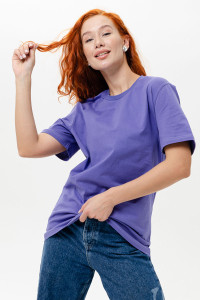 Футболка женская №8471 кулирка (последний размер) фиолетовый 46-48,48-50